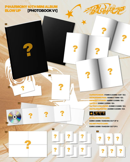 P1HARMONY - BLOW UP (10th Mini Album) [Photobook Ver.] [RANDOM] [SOUNDWAVE]