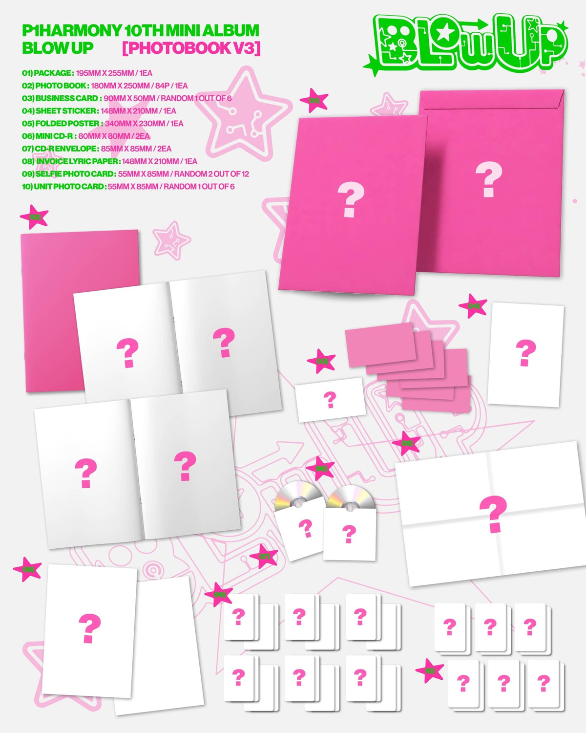 [album]P1HARMONY - BLOW UP (10th Mini Album) [Photobook Ver.] [RANDOM]-
