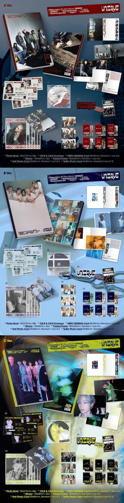 [Album]P1HARMONY - Unique (Mini 9th) [Photobook Ver.] [RANDOM] - product_vendor,