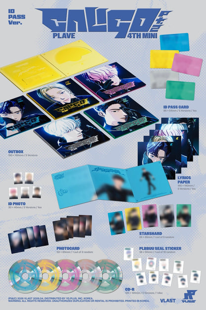 [Album]PLAVE (플레이브) - Caligo Pt.2 (4th Mini Album) [ID PASS Ver. / 5 versions set RANDOM] - product_vendor,
