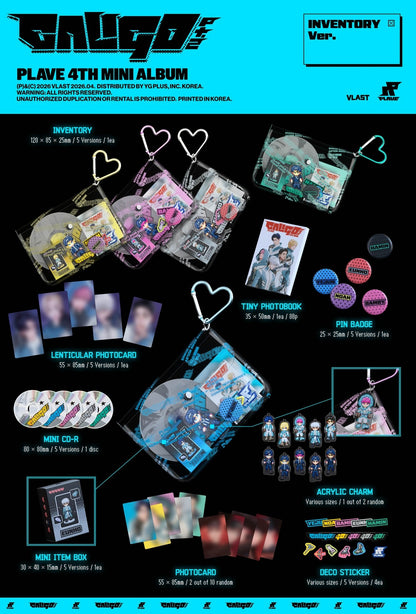 [Album]PLAVE (플레이브) - Caligo Pt.2 (4th Mini Album) [INVENTORY Ver. / 5 versions set RANDOM] - product_vendor,