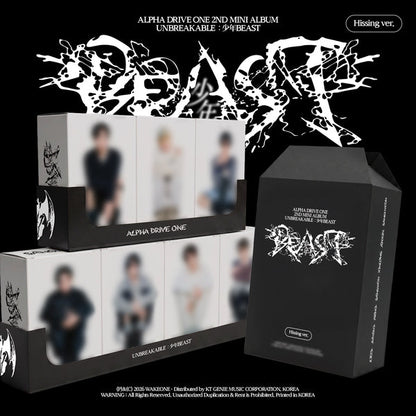 [Album][POB] ALPHA DRIVE ONE - UNBREAKABLE:少年BEAST (2nd Mini Album) [Hissing Ver.] [RANDOM]-product_vendor, lowest price, EU shipping, Pre order benefit