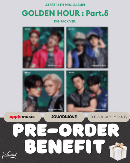 [Album][POB] ATEEZ - GOLDEN HOUR [DIGIPACK UNIT Ver.] [RANDOM] - product_vendor,