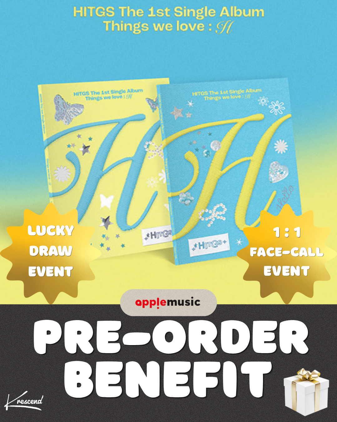 [Event Album][POB] HITGS - Things we love : H (The 1st Single Album) [RANDOM] [FACE CALL EVENT] - product_vendor,