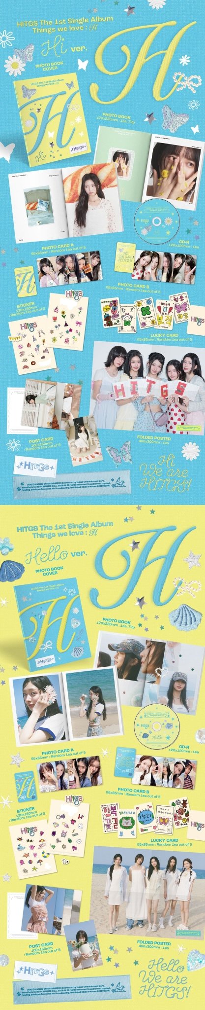 [Event Album][POB] HITGS - Things we love : H (The 1st Single Album) [RANDOM] [FACE CALL EVENT] - product_vendor,
