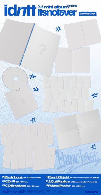 [Album][POB] IDNTT - itsnotover [CHOOSE]-product_vendor,NO POB lowest price, EU shipping, Pre order benefit