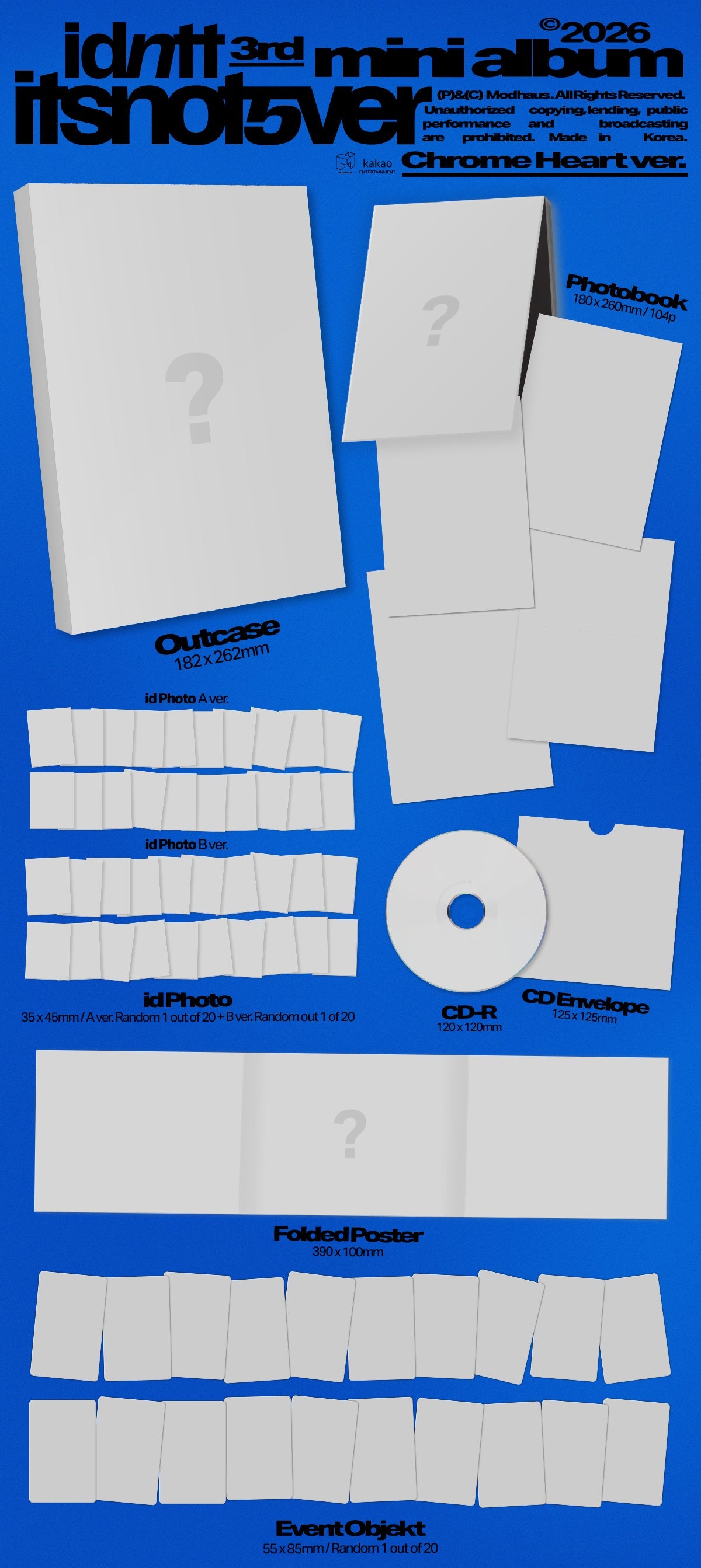 [Album][POB] IDNTT - itsnotover [CHOOSE]-product_vendor,NO POB lowest price, EU shipping, Pre order benefit