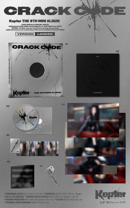 [Event Album][POB] KEP1ER - CRACK CODE (Member Video Call, total 60 winner, 10 for each) [LOCKED ver. / UNLOCKED ver. Ver.] [RANDOM] [FACE CALL EVENT] - product_vendor,
