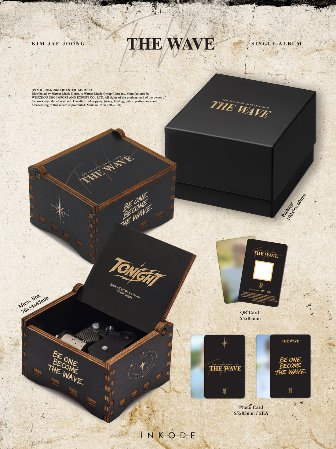[Album][POB] KIM JAEJOONG - THE WAVE-product_vendor, lowest price, EU shipping, Pre order benefit