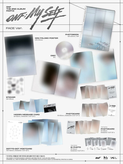 [Album][POB] ONF - Part.2 [ONF:MY SELF] (The 2nd Album) [PHOTOBOOK Ver.] [RANDOM] - product_vendor,