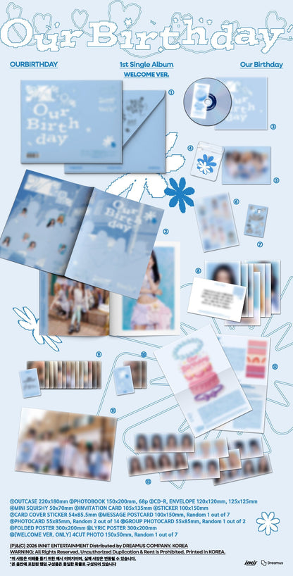 [Album][POB] OURBIRTHDAY - Our Birthday [PHOTOBOOK Ver.] [RANDOM]-product_vendor, lowest price, EU shipping, Pre order benefit