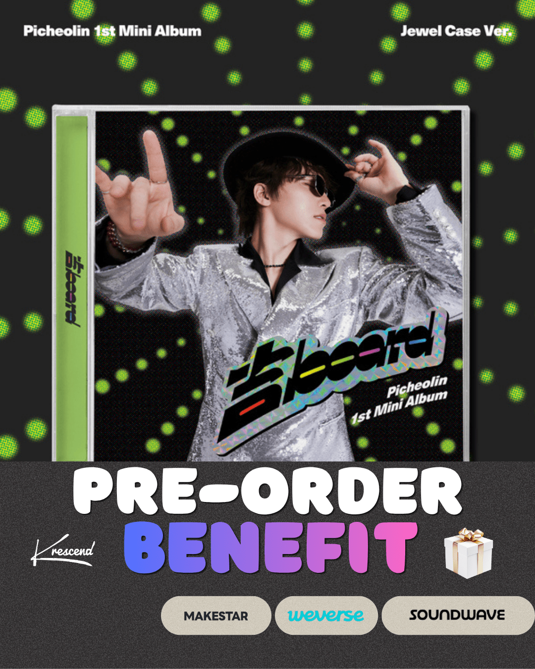 [Album][POB] Picheolin - 吉BOARD (1st Mini Album) [Jewel Case Ver.]-product_vendor, lowest price, EU shipping, Pre order benefit