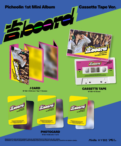 [Album][POB] Picheolin - 吉BOARD (1st Mini Album, Limited Stocks) [Cassette Tape Ver.]-product_vendor, lowest price, EU shipping, Pre order benefit