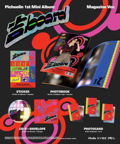 [Album][POB] Picheolin - 吉BOARD (1st Mini Album) [Magazine Ver.]-product_vendor, lowest price, EU shipping, Pre order benefit