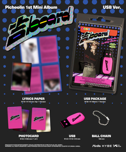 [Album][POB] Picheolin - 吉BOARD (1st Mini Album) [USB Ver.]-product_vendor, lowest price, EU shipping, Pre order benefit