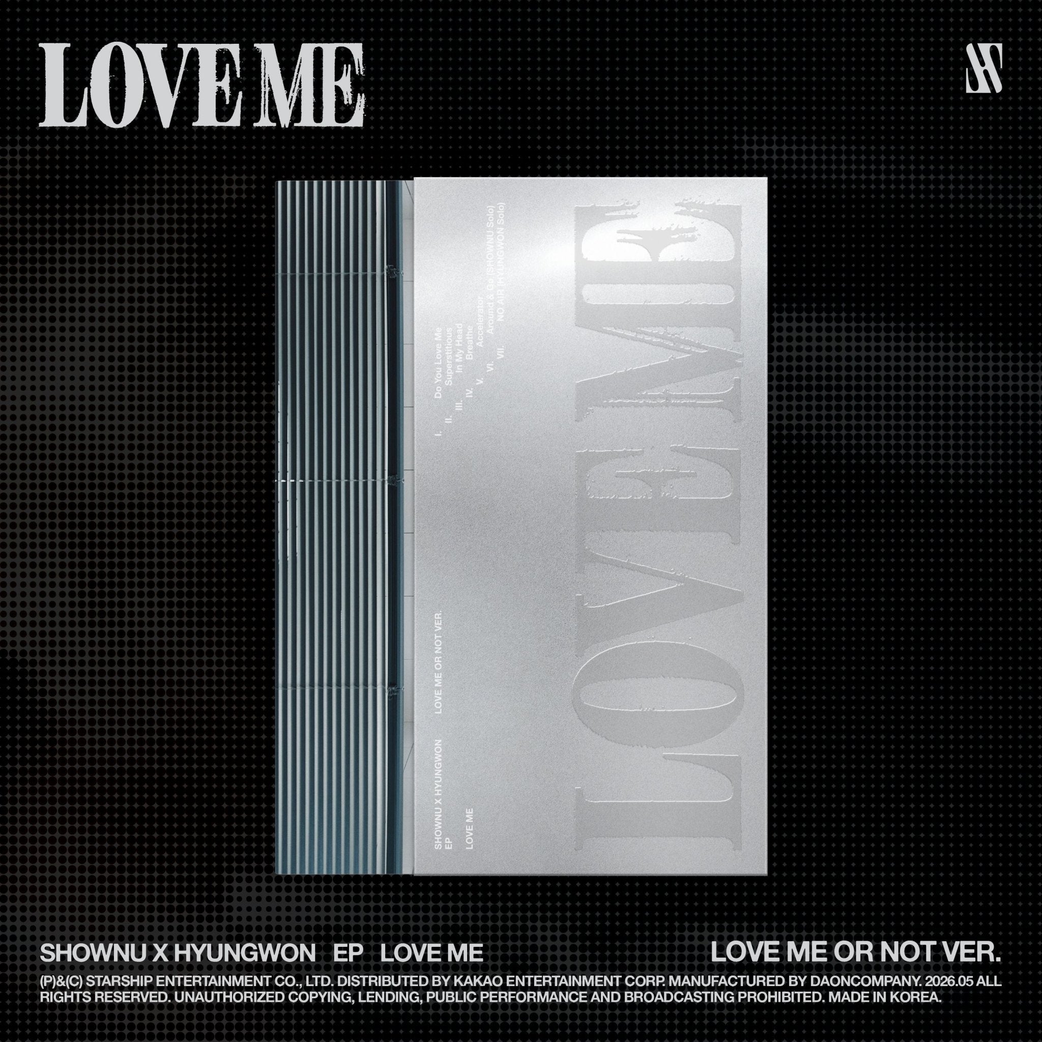 [Album][POB] SHOWNU X HYUNGWON - LOVE ME (EP ALBUM) [CHOOSE] - product_vendor,WITHMUU