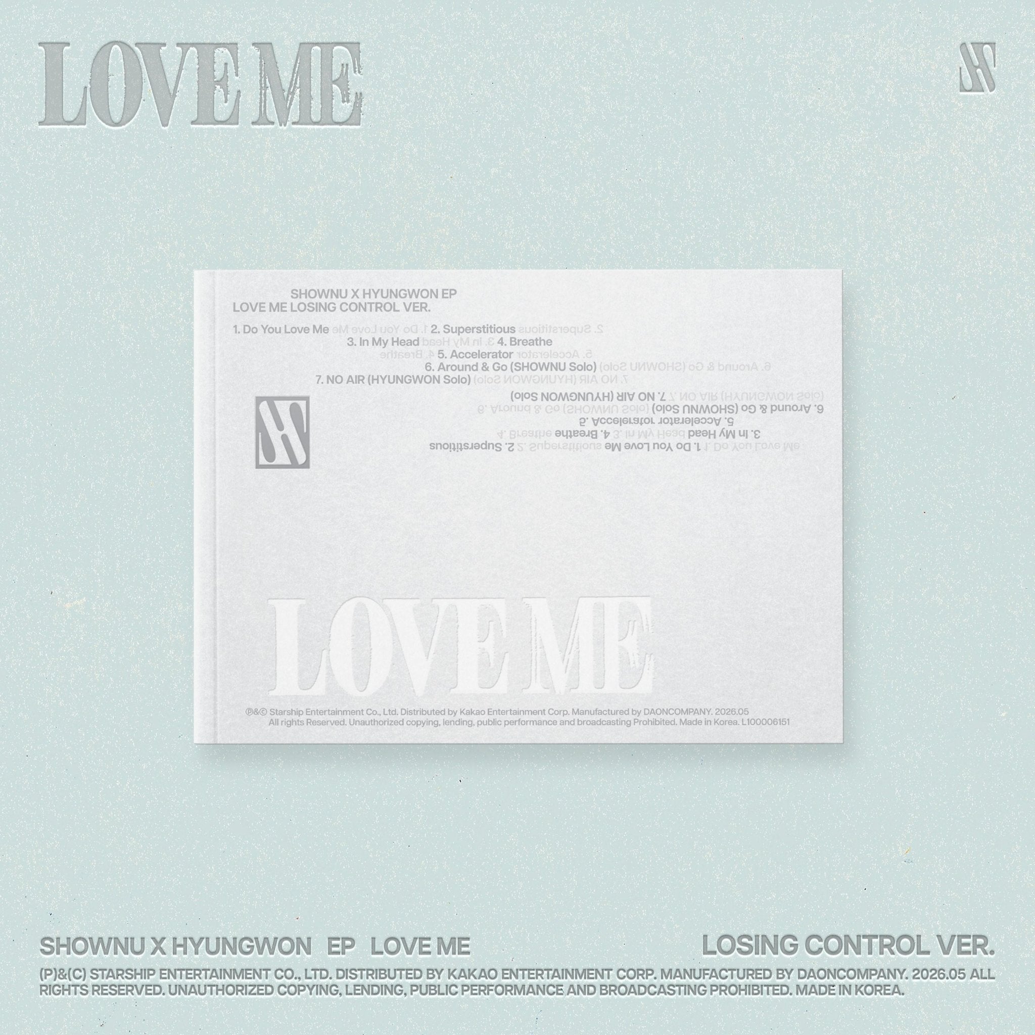 [Album][POB] SHOWNU X HYUNGWON - LOVE ME (EP ALBUM) [CHOOSE] - product_vendor,WITHMUU