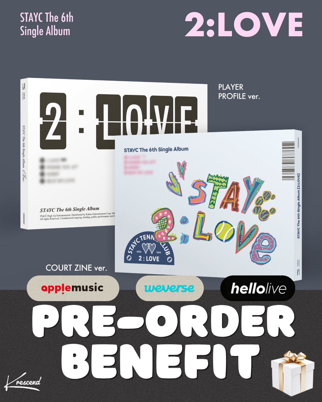 [Album][POB] STAYC - 2:LOVE (The 6th Single Album) [RANDOM] - product_vendor,