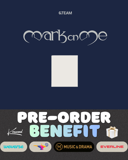 [Album][POB] &amp;TEAM - Mark on Me (2nd Mini Album) [SOLO Ver.] [SET]-product_vendor, lowest price, EU shipping, Pre order benefit