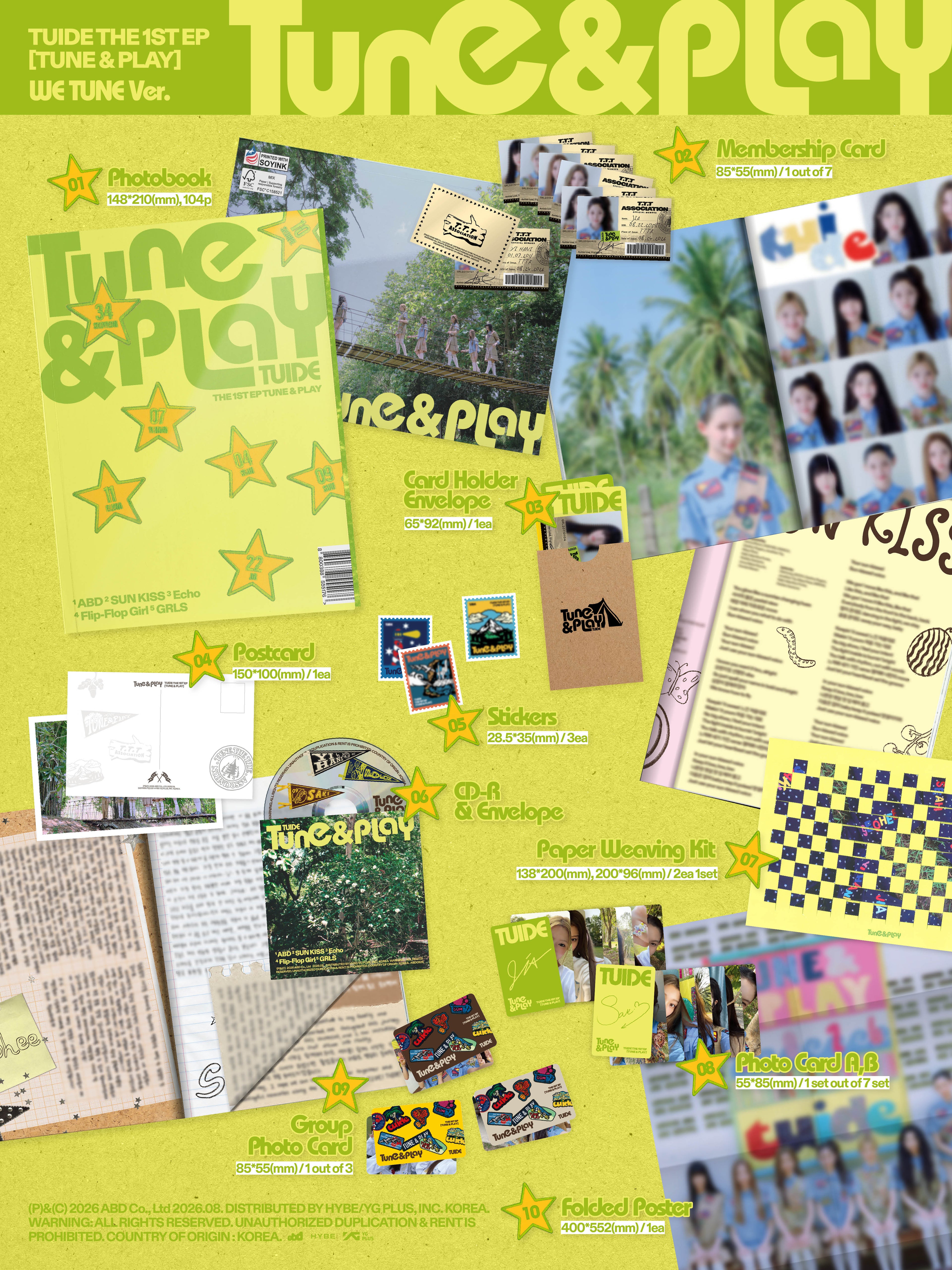 [Album][POB] TUIDE - TUNE &amp; PLAY [We play / We tune Ver.] [SET]-product_vendor, lowest price, EU shipping, Pre order benefit