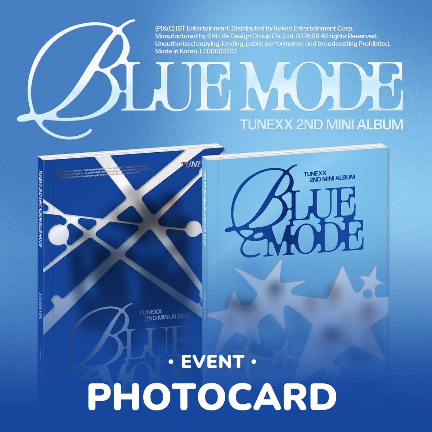 [Album][POB] TUNEXX - BLUE MODE [B MODE / X MODE Ver.] [RANDOM]-product_vendor, lowest price, EU shipping, Pre order benefit