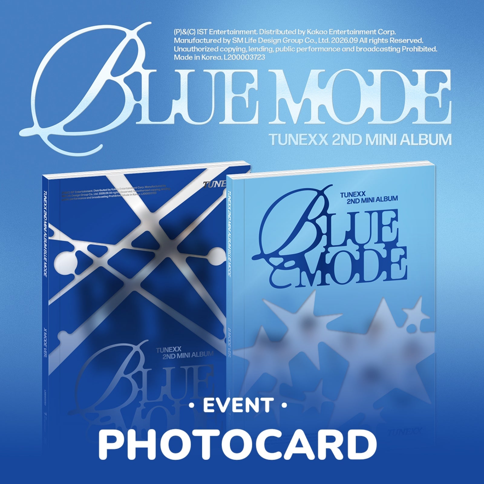 [Album][POB] TUNEXX - BLUE MODE [B MODE / X MODE Ver.] [RANDOM]-product_vendor, lowest price, EU shipping, Pre order benefit