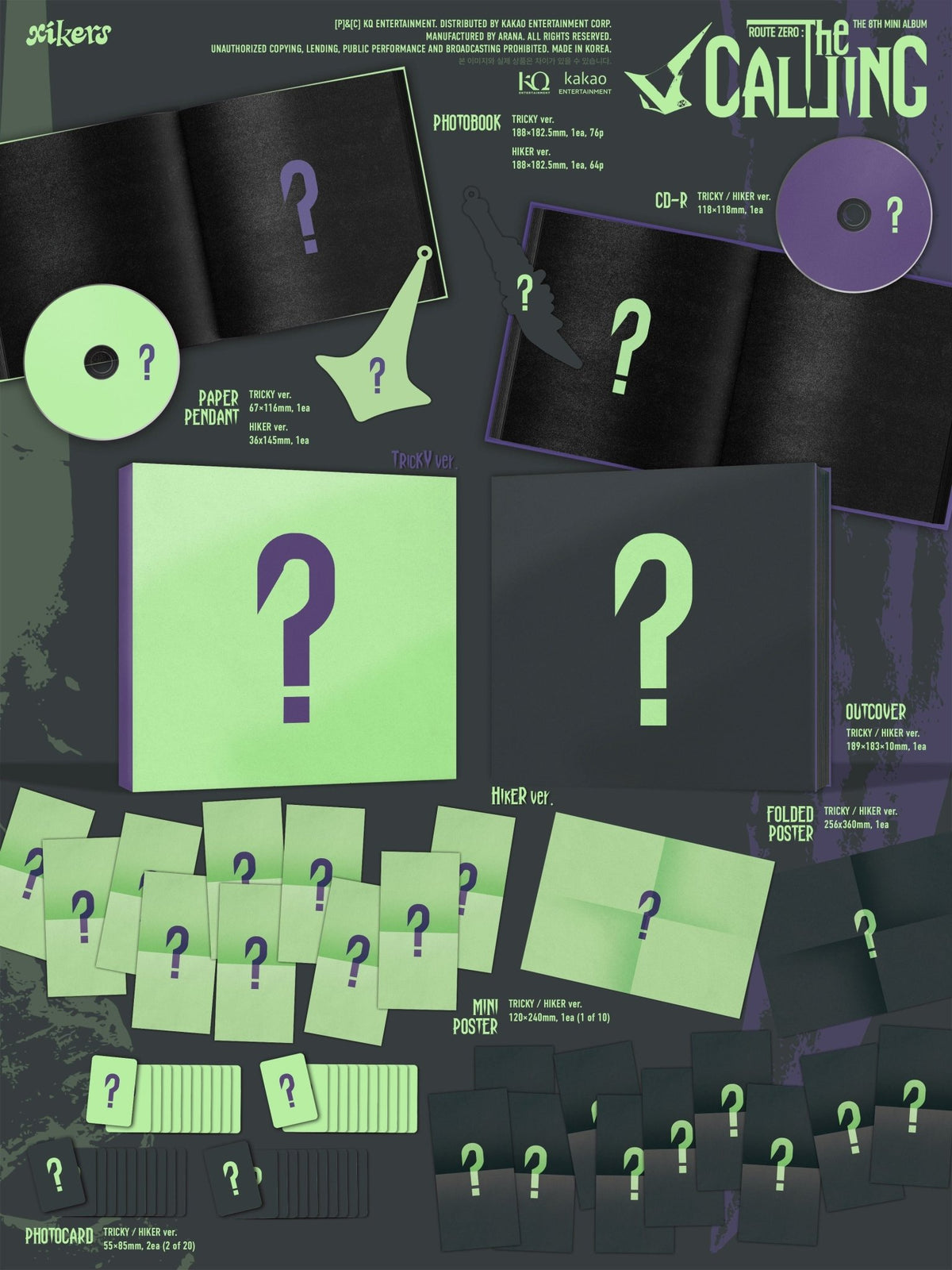 [Album][POB] XIKERS - ROUTE ZERO : The CALLING [CHOOSE]-product_vendor,NO POB lowest price, EU shipping, Pre order benefit