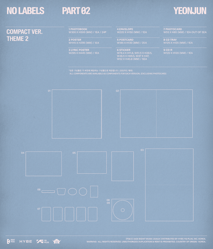 [Album][POB] YEONJUN - NO LABELS: PART 02 [Compact Ver.] [RANDOM]-product_vendor, lowest price, EU shipping, Pre order benefit
