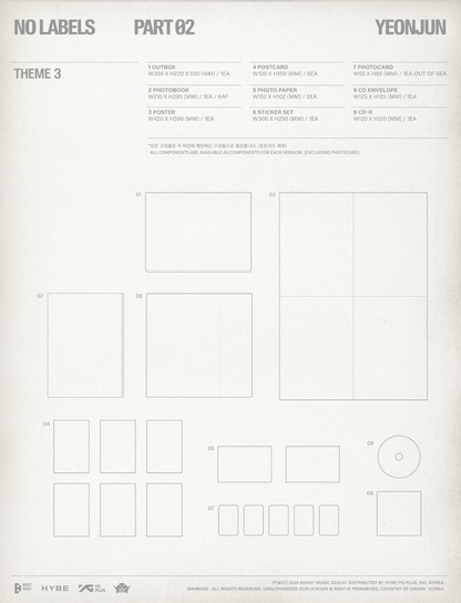 [Album][POB] YEONJUN - NO LABELS: PART 02 [RANDOM]-product_vendor, lowest price, EU shipping, Pre order benefit