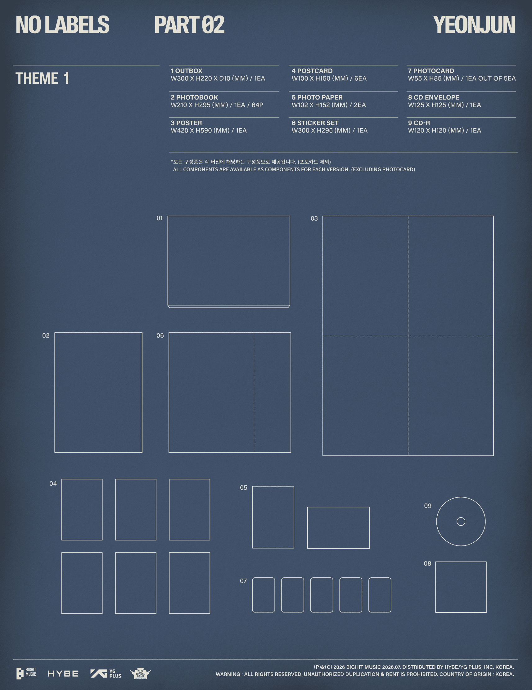 [Album][POB] YEONJUN - NO LABELS: PART 02 [RANDOM]-product_vendor, lowest price, EU shipping, Pre order benefit