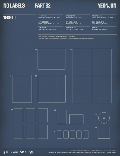[Album][POB] YEONJUN - NO LABELS: PART 02 [RANDOM]-product_vendor, lowest price, EU shipping, Pre order benefit