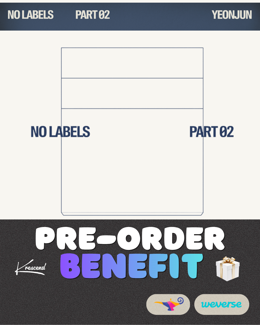 [Album][POB] YEONJUN - NO LABELS: PART 02 [RANDOM]-product_vendor, lowest price, EU shipping, Pre order benefit