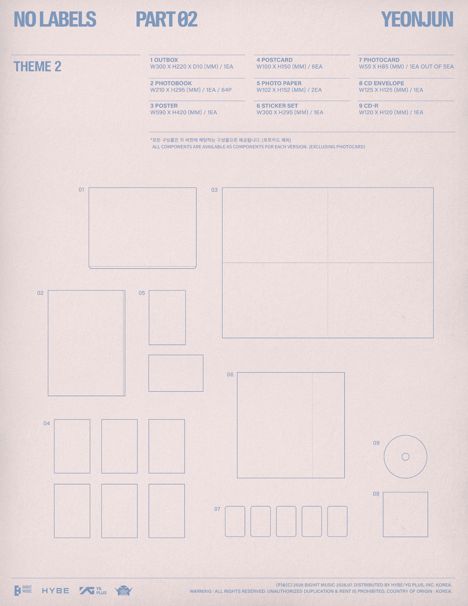 [Album][POB] YEONJUN - NO LABELS: PART 02 [RANDOM]-product_vendor, lowest price, EU shipping, Pre order benefit