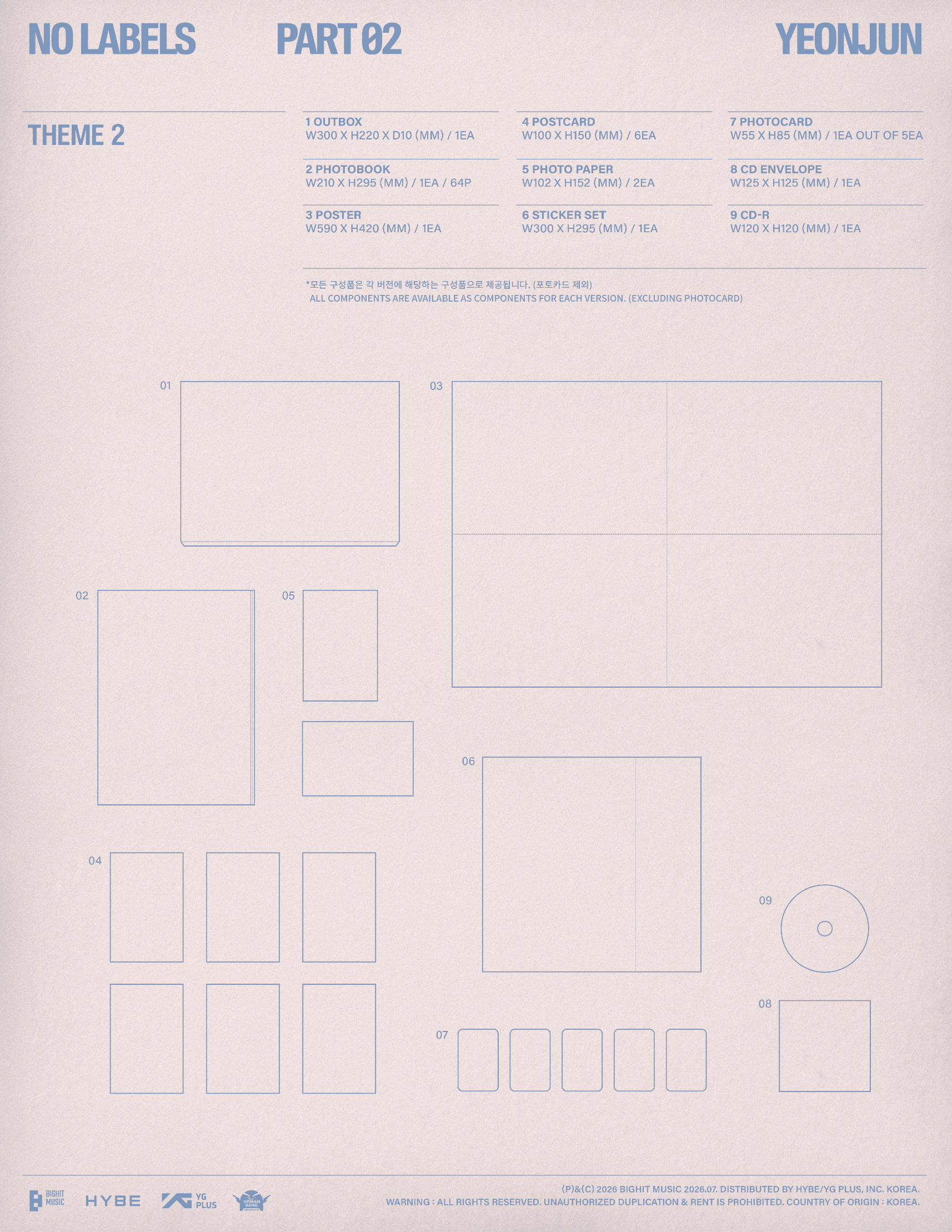 [Album][POB] YEONJUN - NO LABELS: PART 02 [RANDOM]-product_vendor, lowest price, EU shipping, Pre order benefit