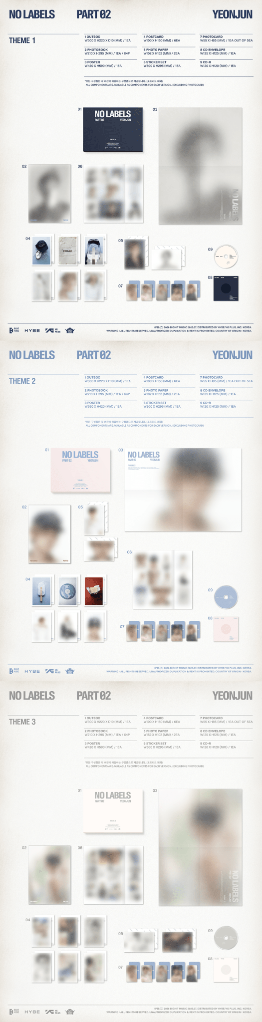 [Album][POB] Yeonjun - NO LABELS: PART 02 (YOUTUBE GIFT) [RANDOM]-product_vendor, lowest price, EU shipping, Pre order benefit