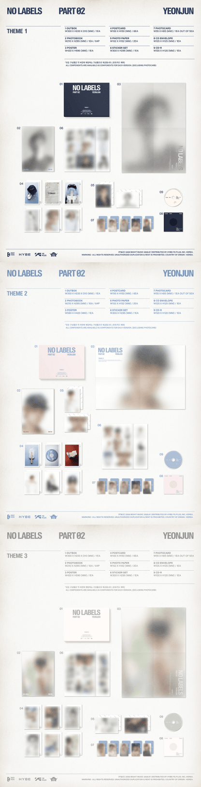[Album][POB] Yeonjun - NO LABELS: PART 02 (YOUTUBE GIFT) [RANDOM]-product_vendor, lowest price, EU shipping, Pre order benefit