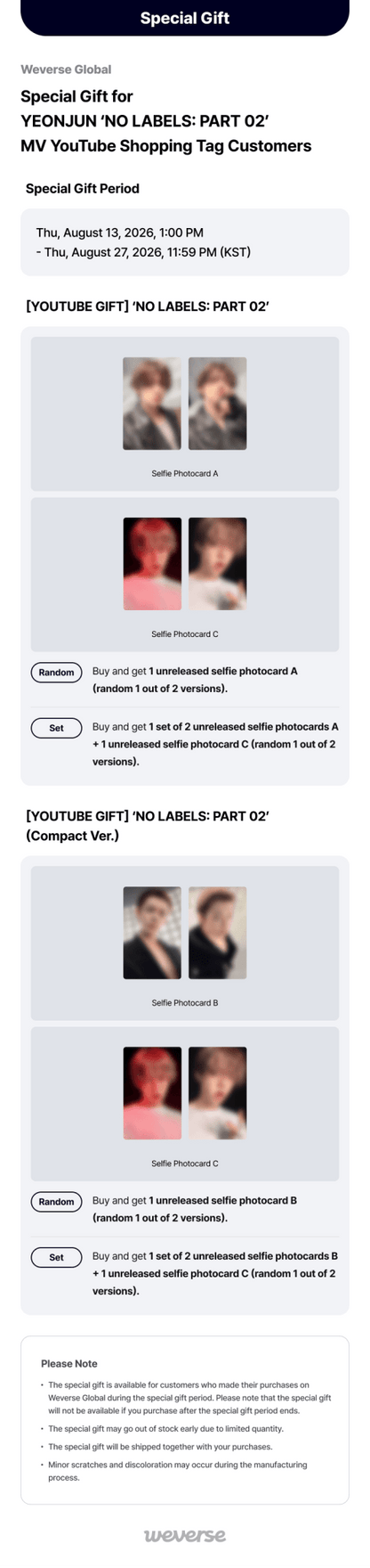 [Album][POB] Yeonjun - NO LABELS: PART 02 (YOUTUBE GIFT) [SET]-product_vendor, lowest price, EU shipping, Pre order benefit