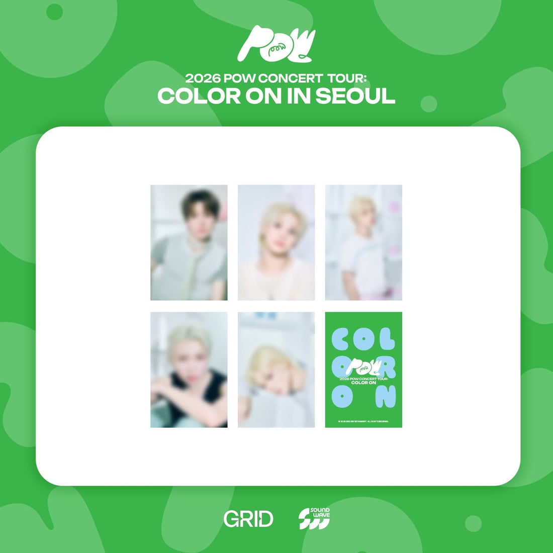 POW - 2026 concert [color on in seoul] md 03. postcard set 1