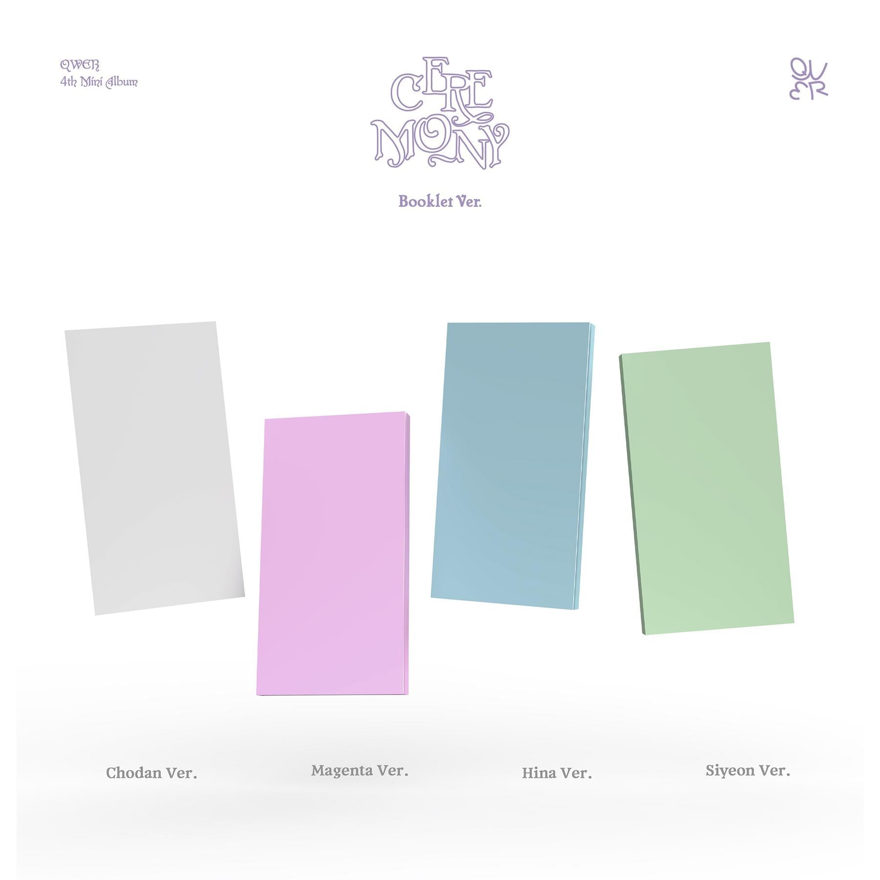 QWER CEREMONY (4th Mini Album) [Booklet Ver. / 4 versions set