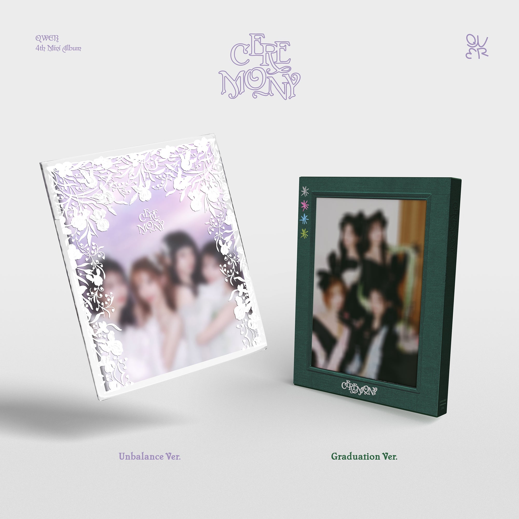 [Album]QWER CEREMONY (4th Mini Album) (Unbalance Ver. / Graduation Ver. / 2 versions set RANDOM) - product_vendor,