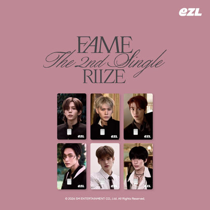 [Official Goods]RIIZE (라이즈) - (Fame) EZL Transportation Card [6 versions set RANDOM] - product_vendor,
