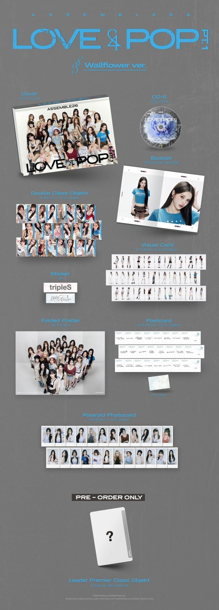 [Album]TRIPLES (트리플에스) - LOVE&amp;POP pt.1 [RANDOM] [APPLE MUSIC][LUCKY DRAW] - product_vendor,