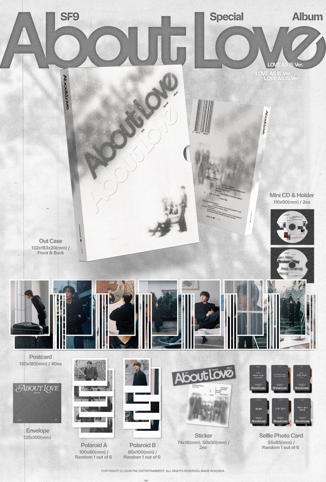 [Album]SF9 About Love (Special Album) [LOVE AS IS Ver.] - product_vendor,