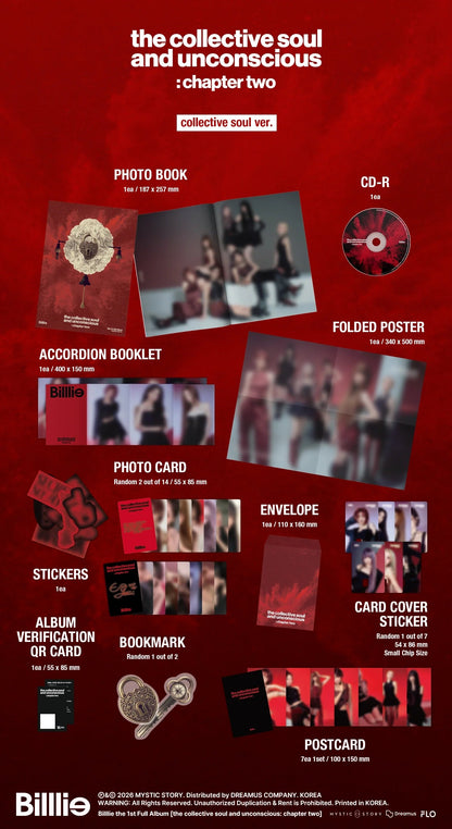 [SIYOON] BILLLIE (빌리) - the collective soul and unconscious: chapter two (1st Full Album)[RANDOM] [MINI RECORD] [LuckyDraw] [Facecall]