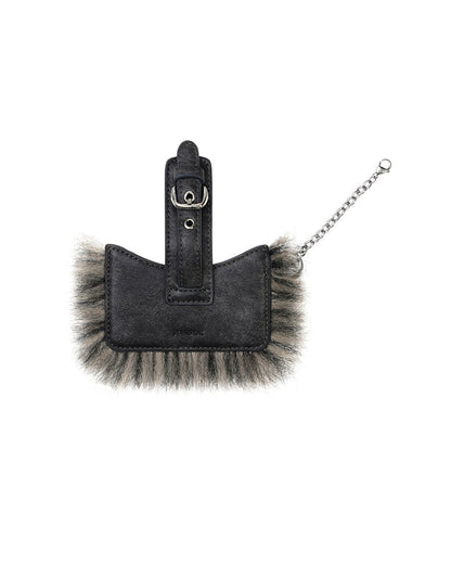 STAND OIL - stud fur keyring · dark gray 10