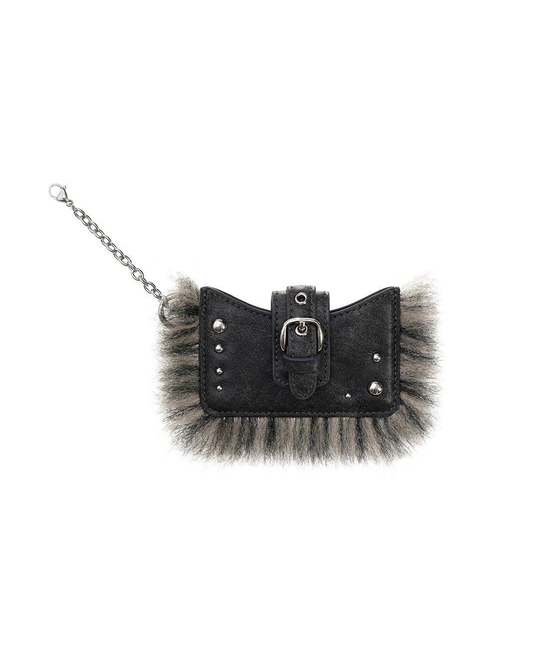 STAND OIL - stud fur keyring · dark gray 7