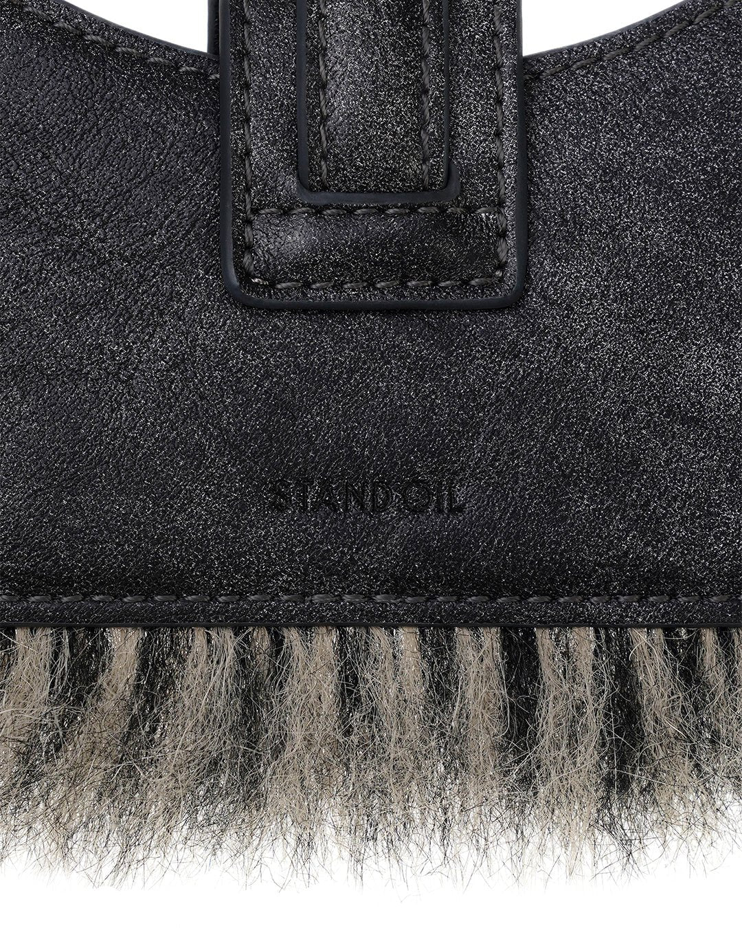 STAND OIL - stud fur keyring · dark gray 5