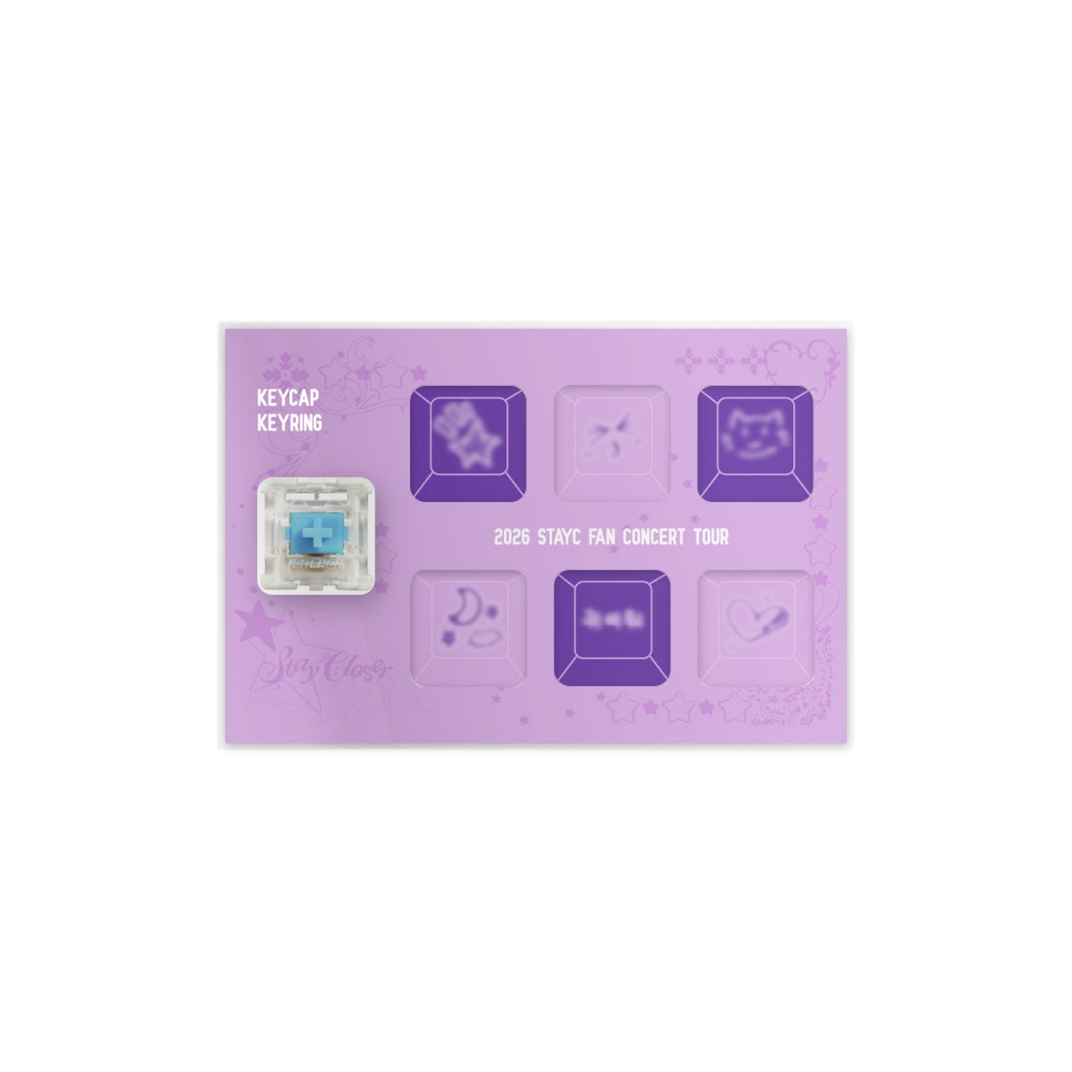 STAYC - 09 key cap key ring set / 2026 fan concert tour [stay closer] official md 1