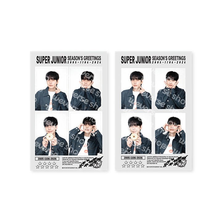 SUPER JUNIOR - 4 cut photo set 1