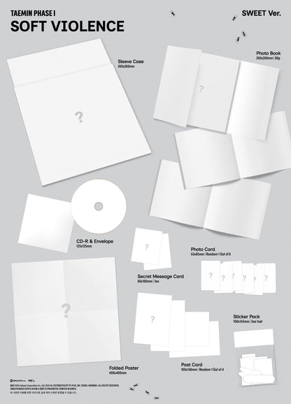 [Album]TAEMIN - PHASE I : Soft Violence (SILENT / BRUTAL) [PHOTOBOOK Ver.] [RANDOM]-product_vendor, lowest price, EU shipping, Pre order benefit